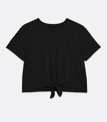 Black tie front t shirt Clearance
