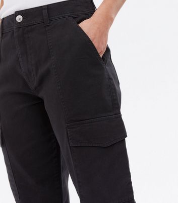 Click to view product details and reviews for Black Cargo Utility Trousers New Look.