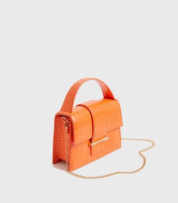 Orange best sale croc bag