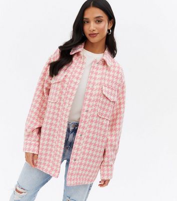 petite pink shacket