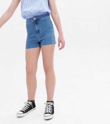 New look girls hot sale denim shorts