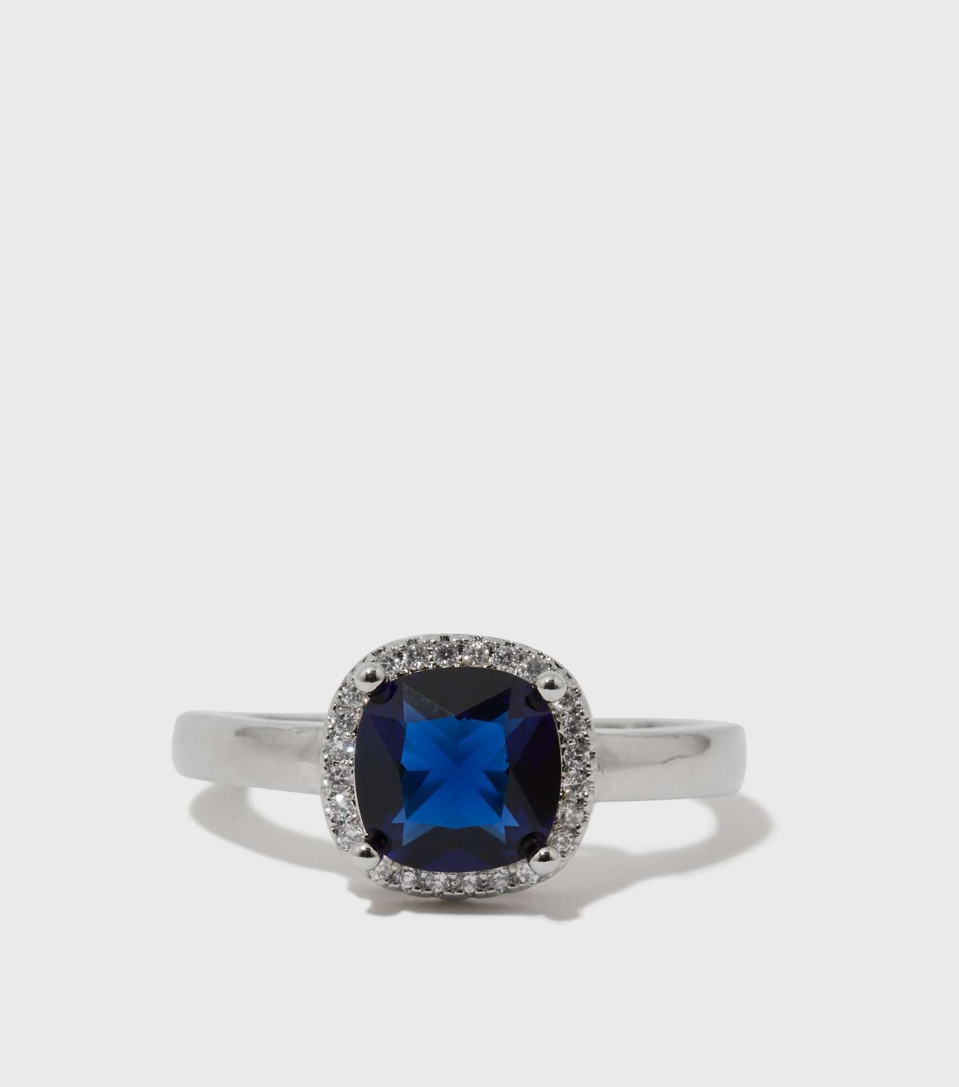 Blue Cubic Zirconia Ring