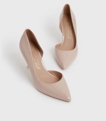 New look clearance nude court shoes