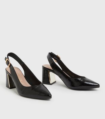 slingback shoes black