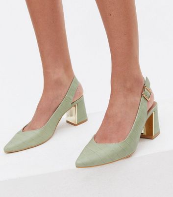 Light green hotsell shoes heels