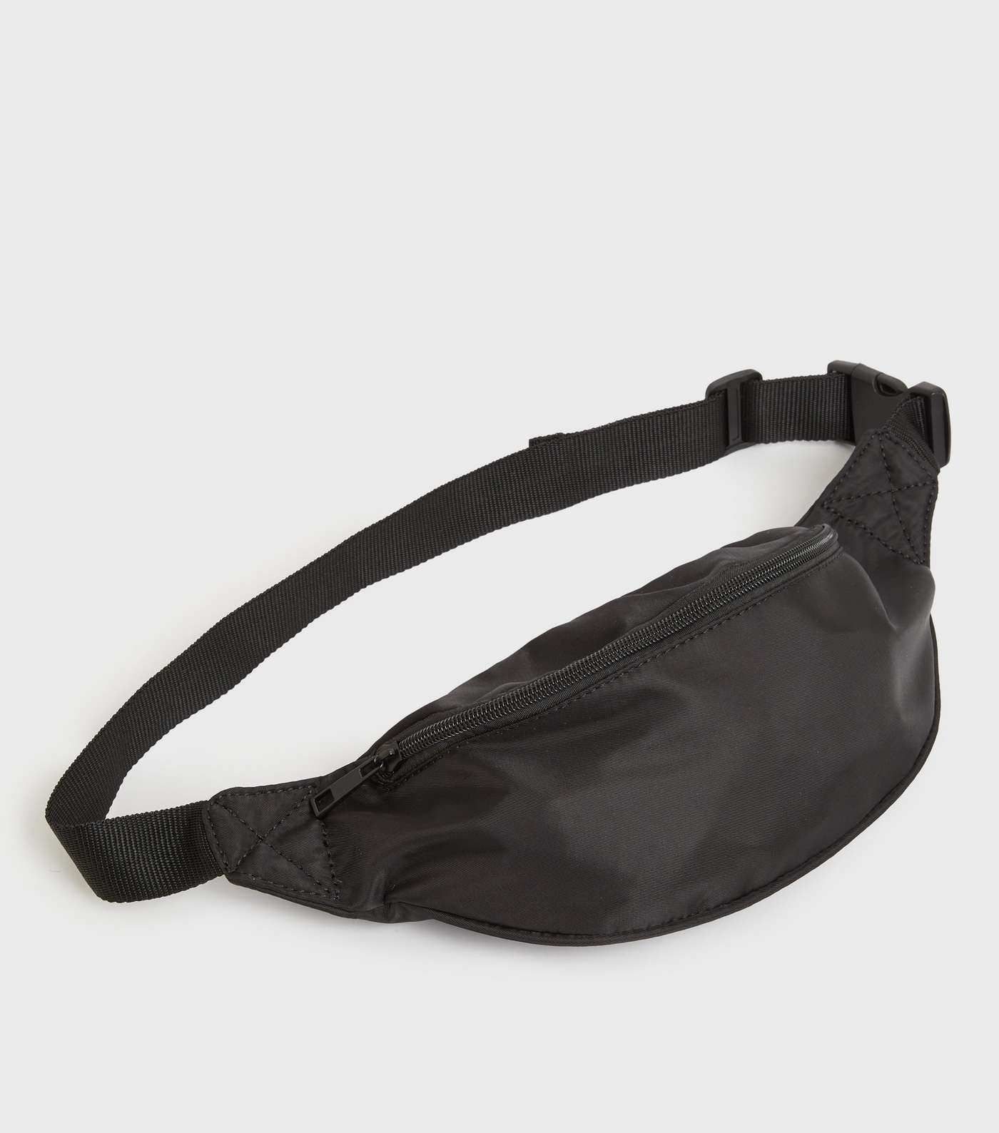 Black Zip Front Bum Bag