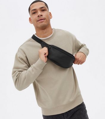 Black bum bag top men