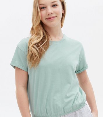 Light green t shirt girl Clearance