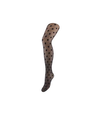 PIECES Black Spot Tights | New Look