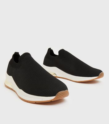 Click to view product details and reviews for Black Metal Trim Chunky Trainers New Look.