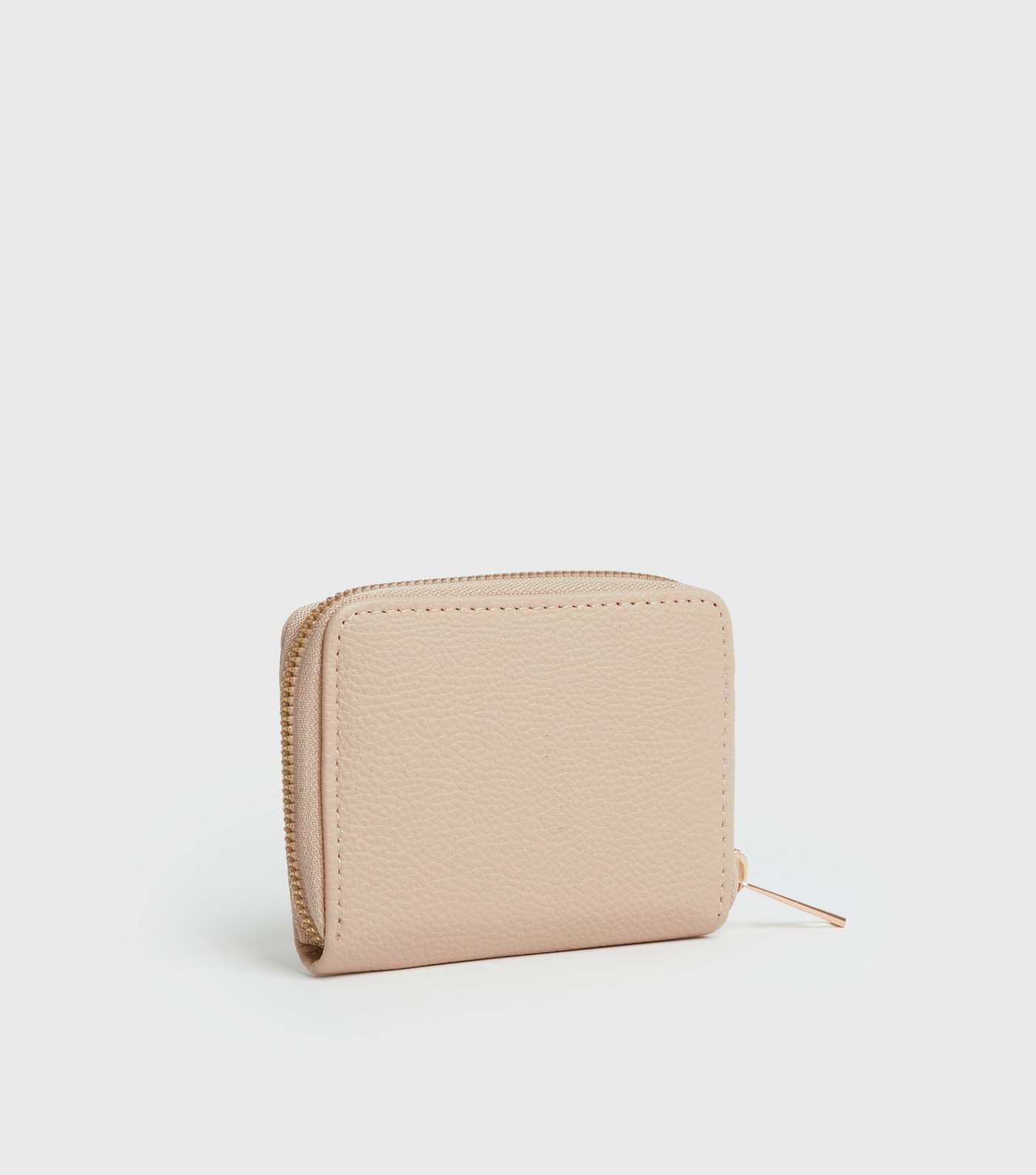 Pale Pink Leather-Look Chain Card Holder Image 2