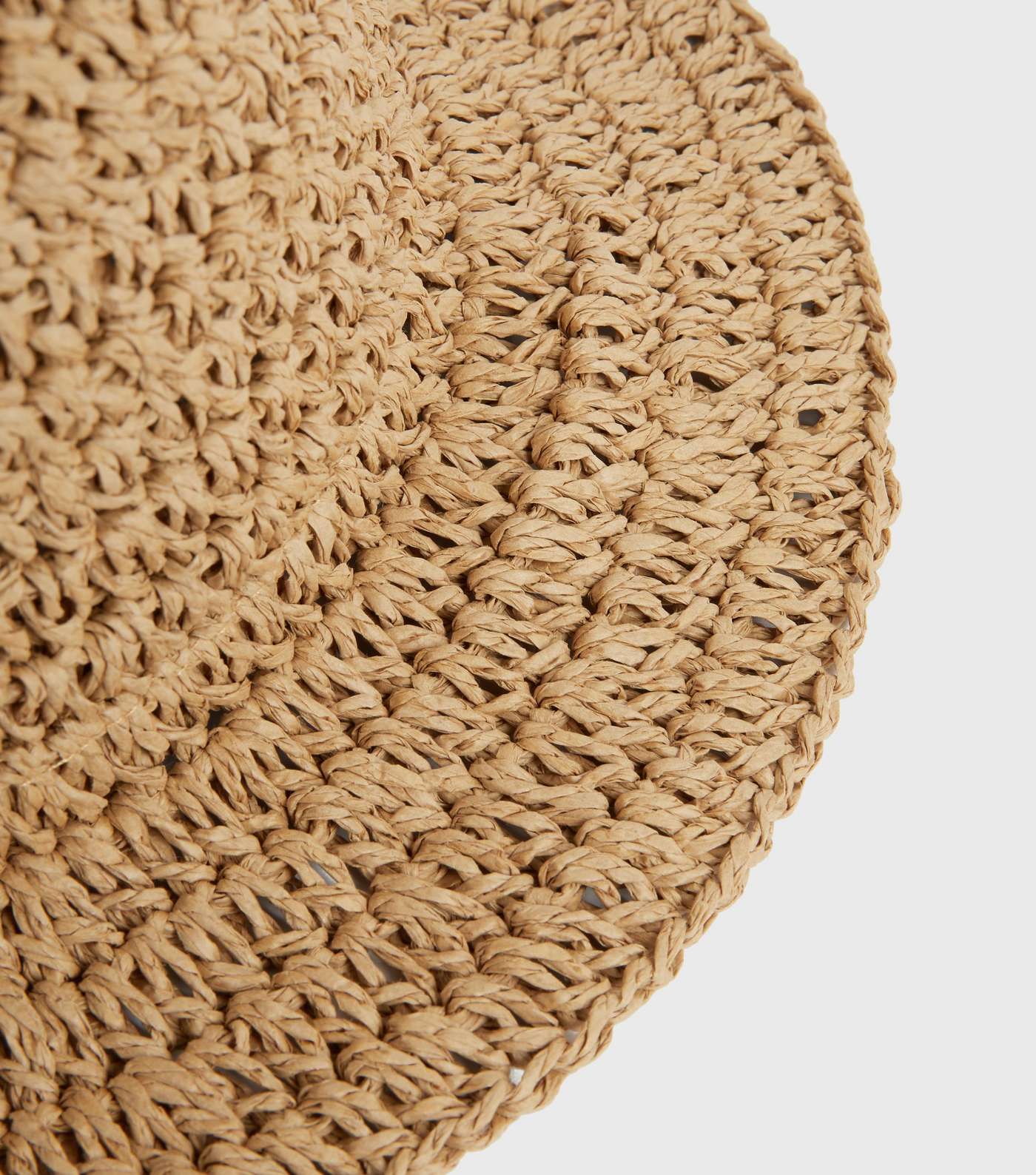 Tan Straw Effect Bucket Hat Image 3