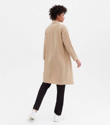 camel revere collar long coat