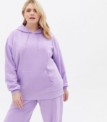 Plus size purple hoodie online