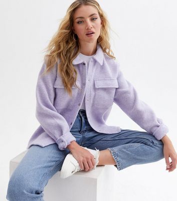 lilac shacket womens