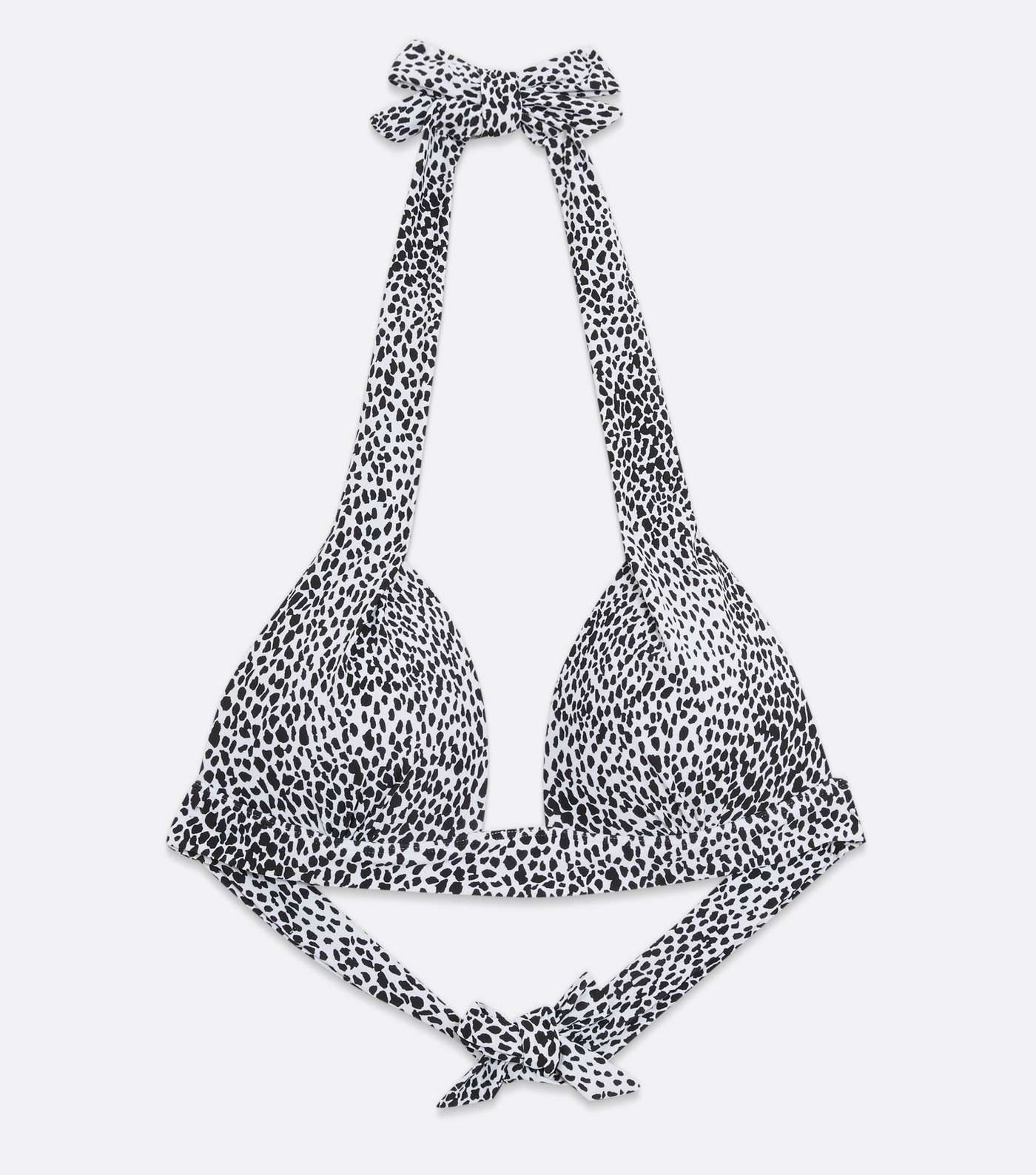 Black Animal Print Lift & Shape Triangle Bikini Top Image 5