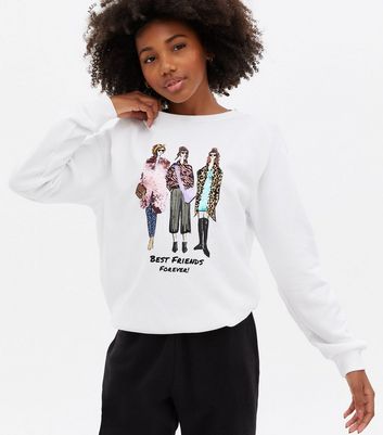 white friends sweatshirt