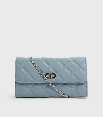 Blue clutch cheap bag new look