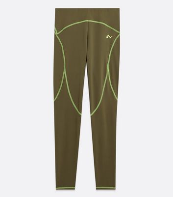 Click to view product details and reviews for Only Play Khaki High Waist Sports Leggings New Look.