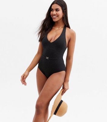 black swimsuit new look