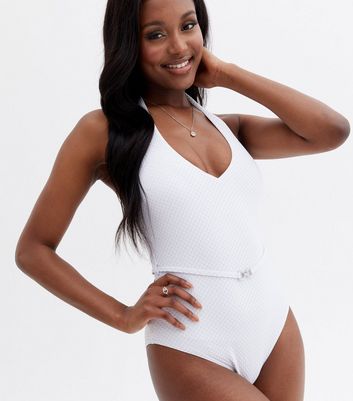 White cheap sparkle swimsuit