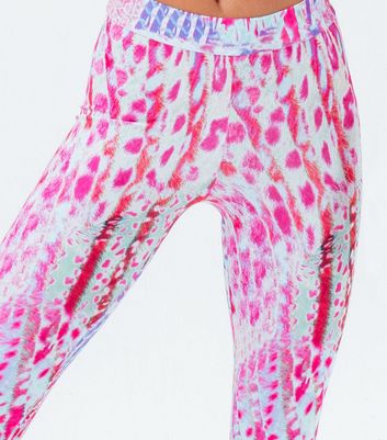 Pink print leggings Clearance