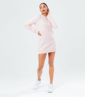 HYPE Pink Logo Sweatshirt Dress | New Look