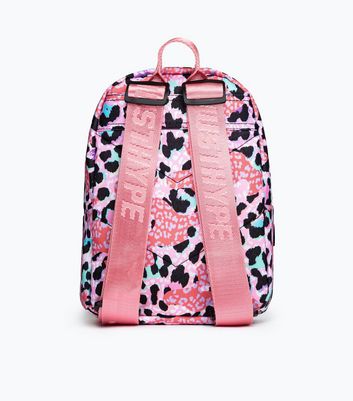 pink leopard backpack