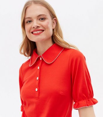 red polo shirt dress