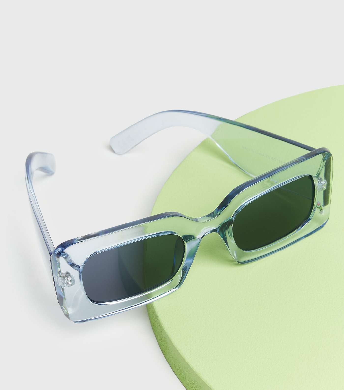 Clear to See Blue Oval Sunglasses Image 2