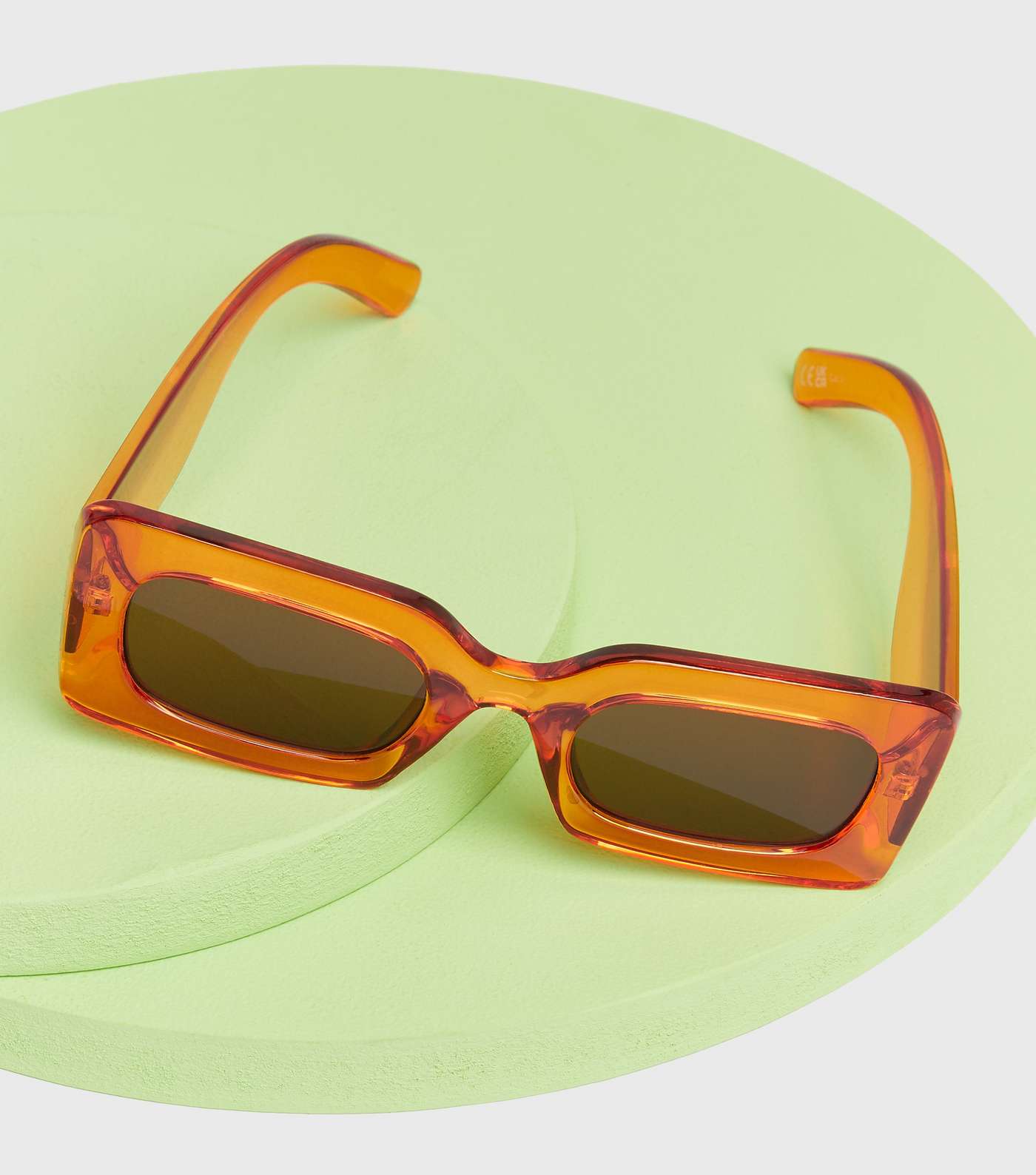 Turn up the Heat Orange Oval Sunglasses Image 2