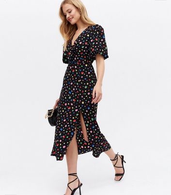 Midi dress split clearance front