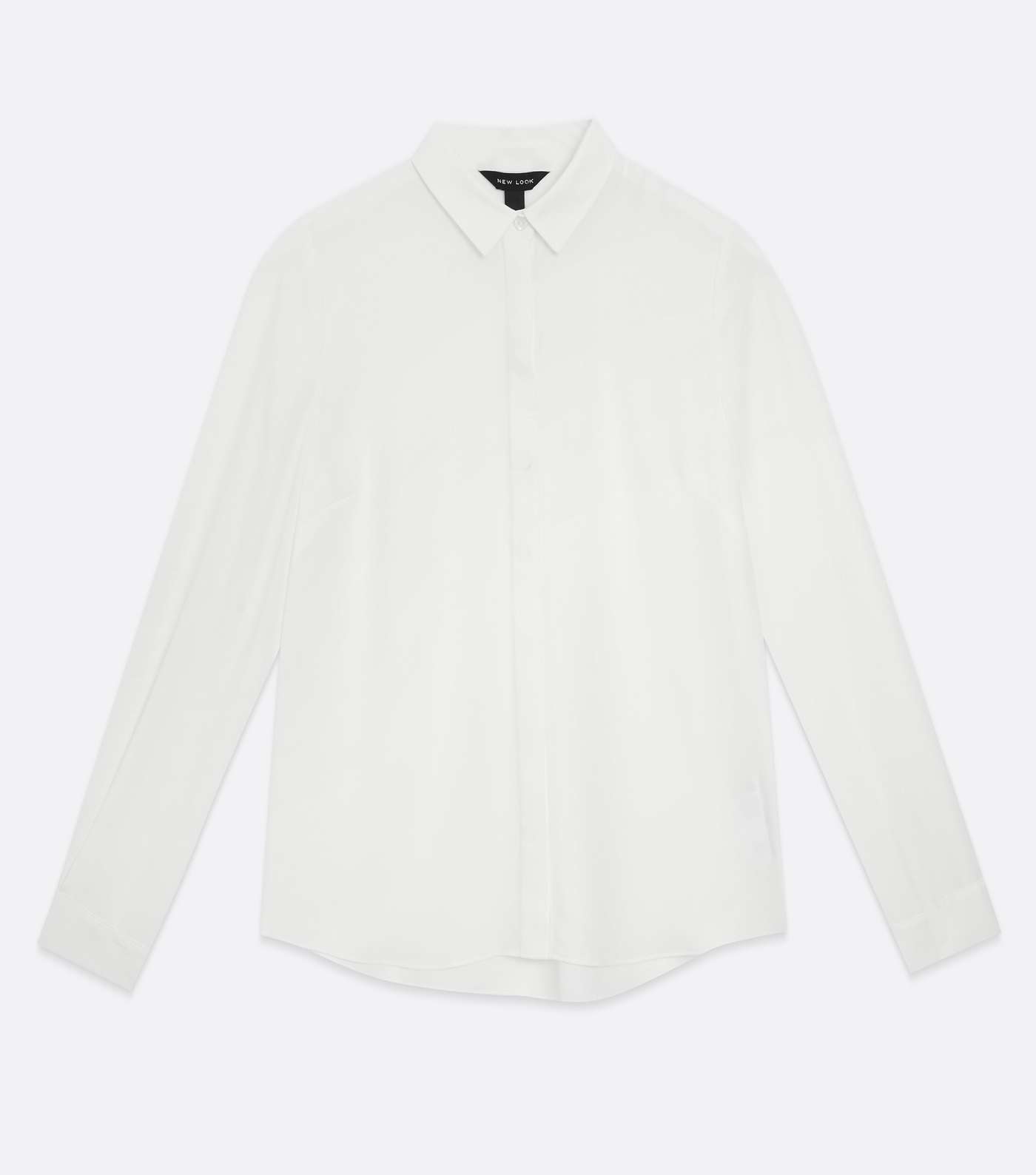 Off White Long Sleeve Button Up Shirt Image 5