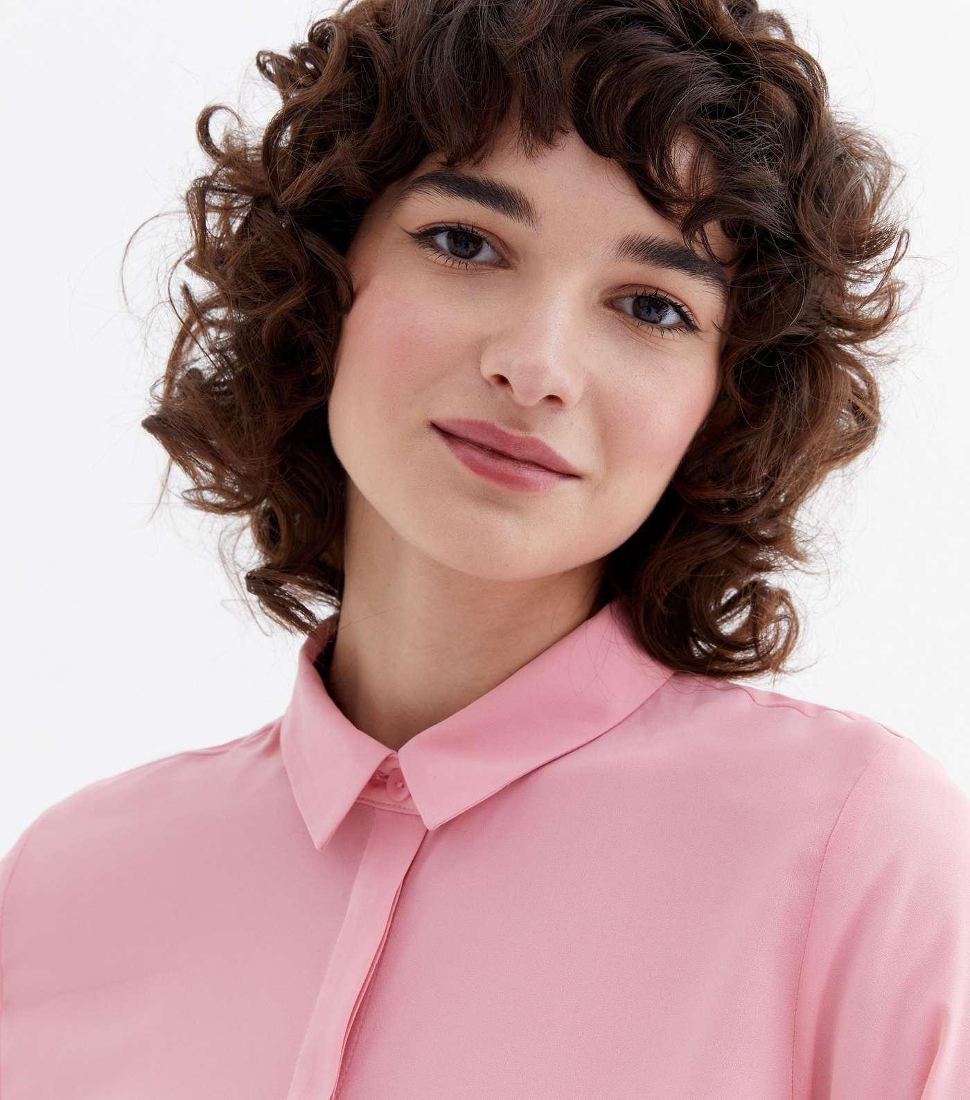 Pink Long Sleeve Button Up Shirt