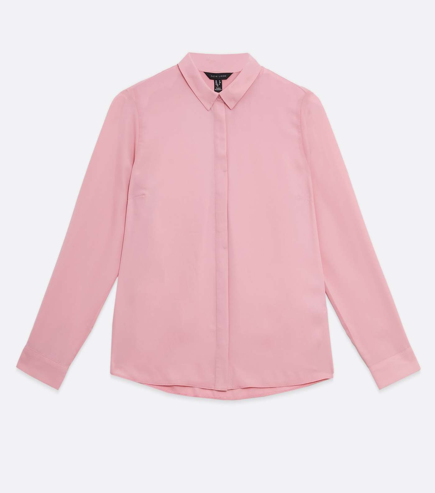 Pink Long Sleeve Button Up Shirt Image 5