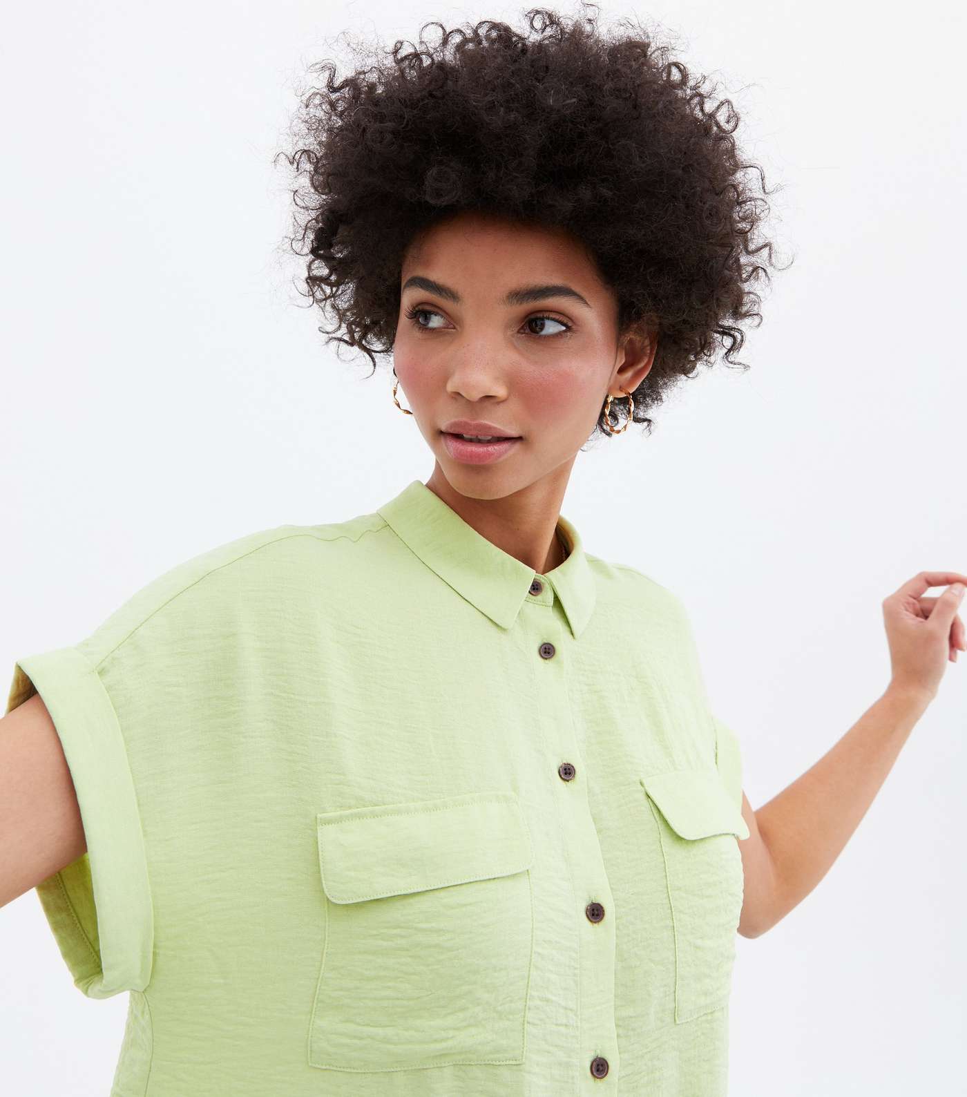 Mint Green Short Sleeve Shirt Image 3