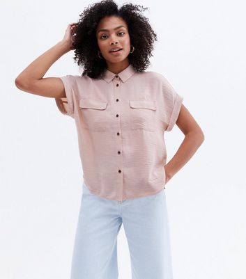 Pale Pink Short Sleeve Shirt | New Look