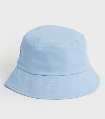 plain blue bucket hat