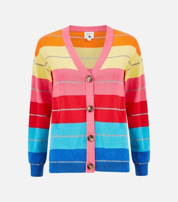 Click to view product details and reviews for Yumi Multicoloured Rainbow Glitter Cardigan New Look.