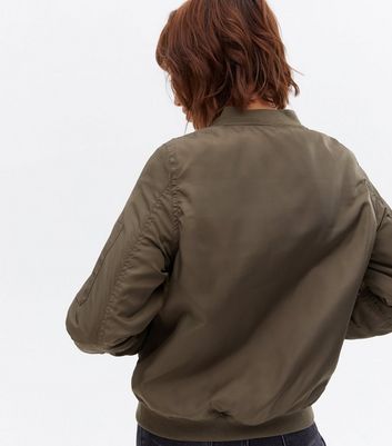 Click to view product details and reviews for Khaki Padded Bomber Jacket New Look.