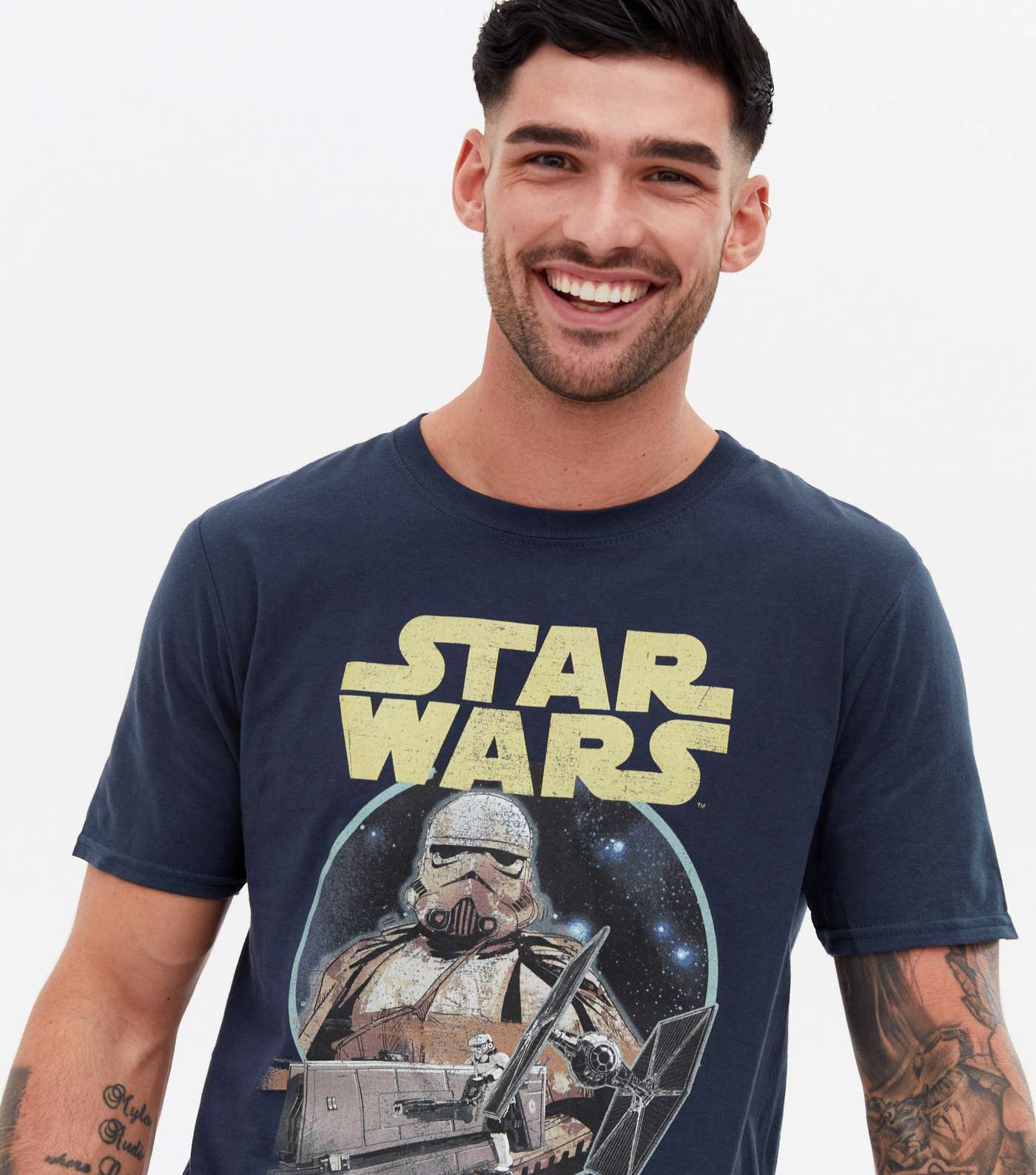 Dark Grey Star Wars Stormtrooper T-Shirt Image 3