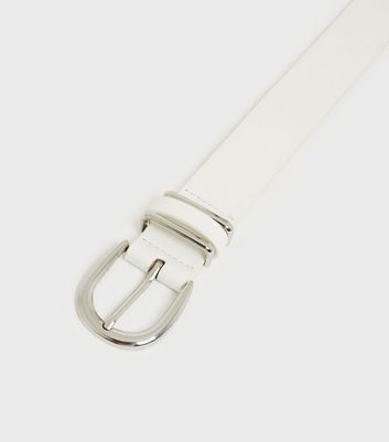 White Keeper Buckle Belt | New Look