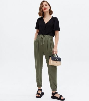 Maternity Khaki Shirred Over Bump 