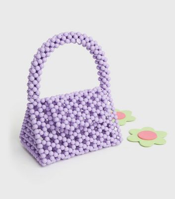 Beaded mini clearance tote bag