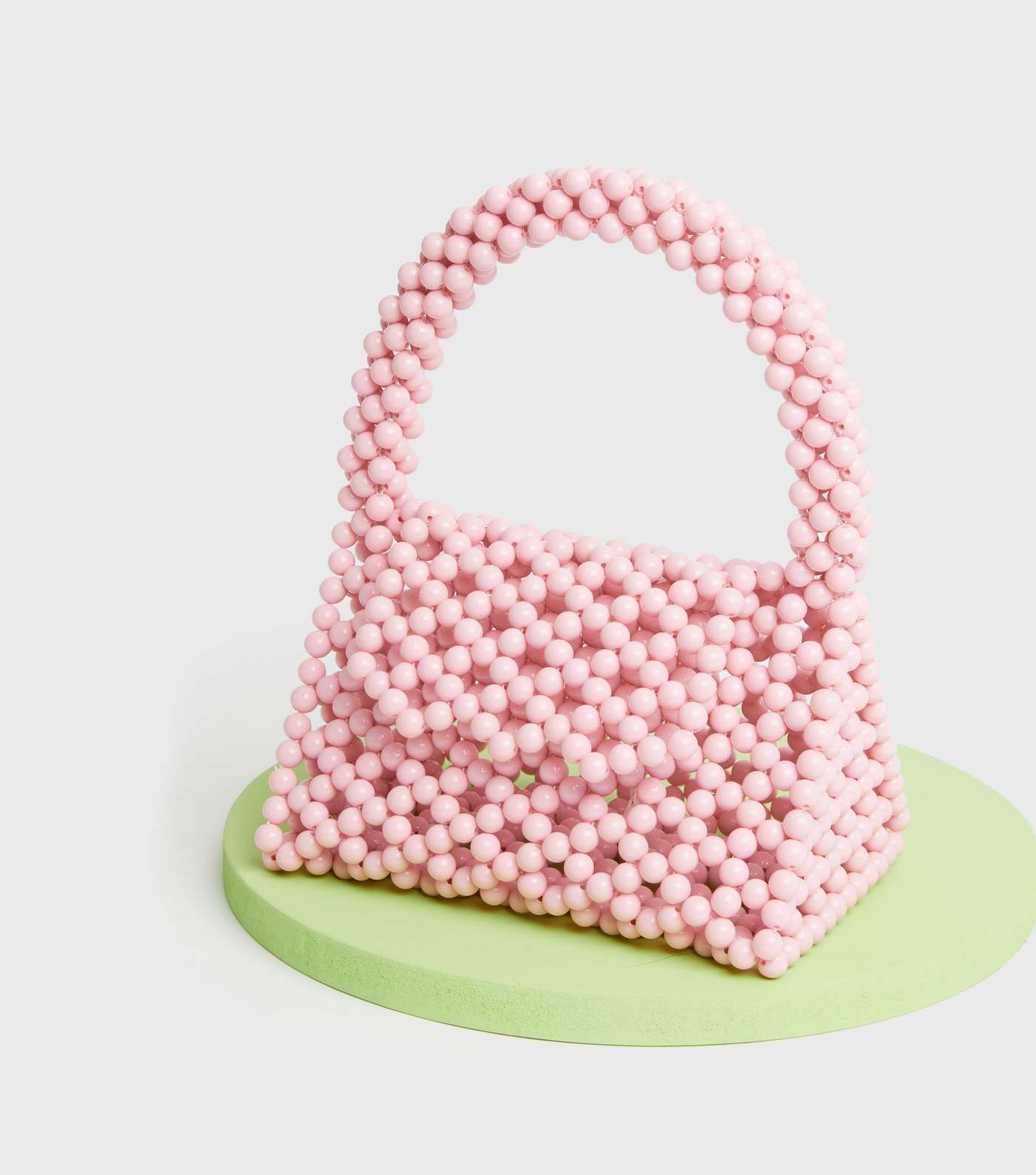 Sweet as Candy Pink Beaded Mini Tote Bag Image 2