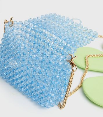 Made for the Wild Ones Blue Beaded Cross Body Bag | New Look