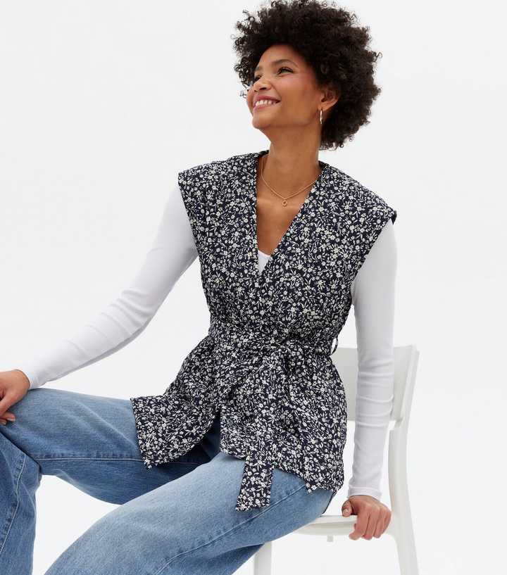 quilted wrap jacket