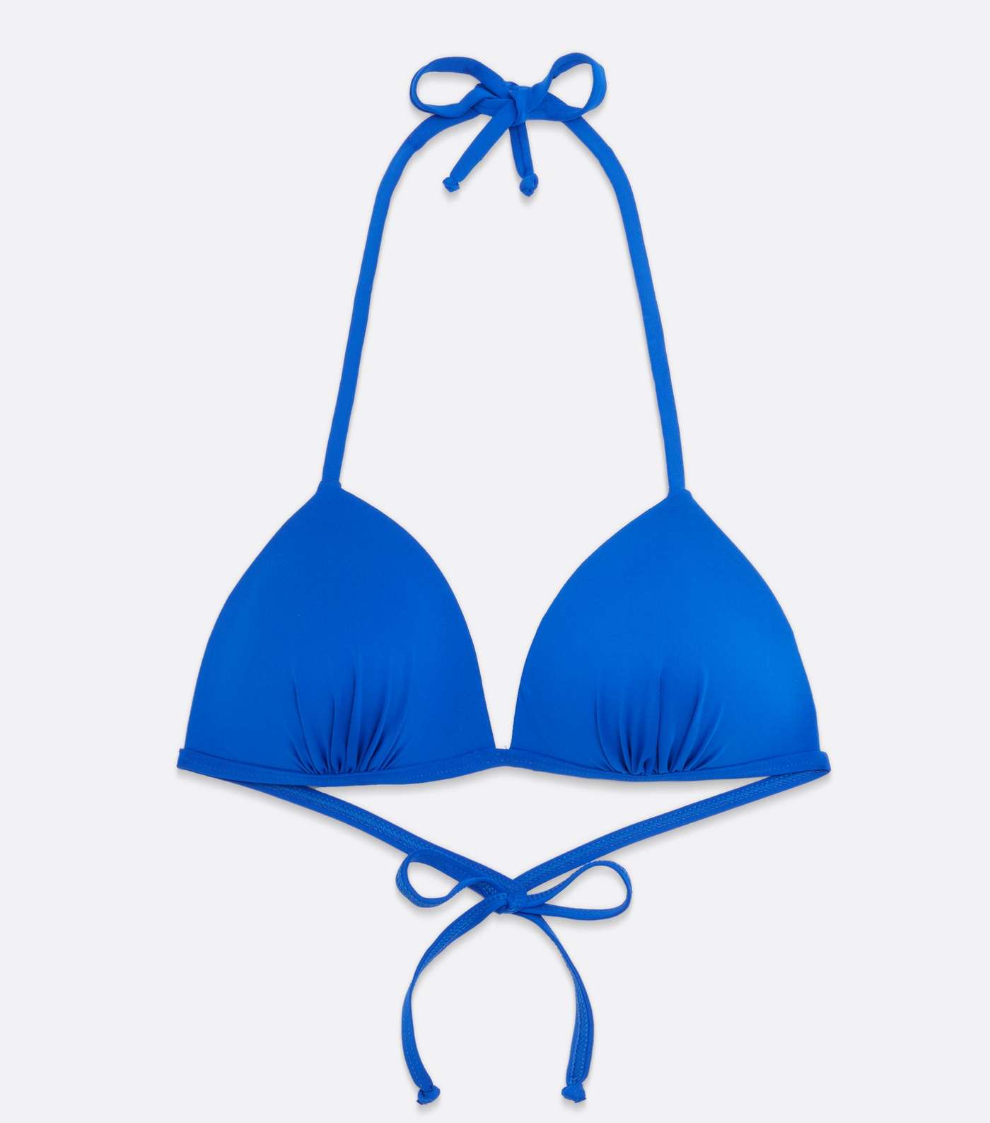 Bright Blue Triangle Bikini Top Image 5