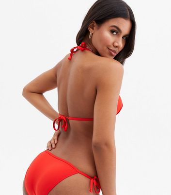 Damen Bekleidung Red Triangle Bikini Top