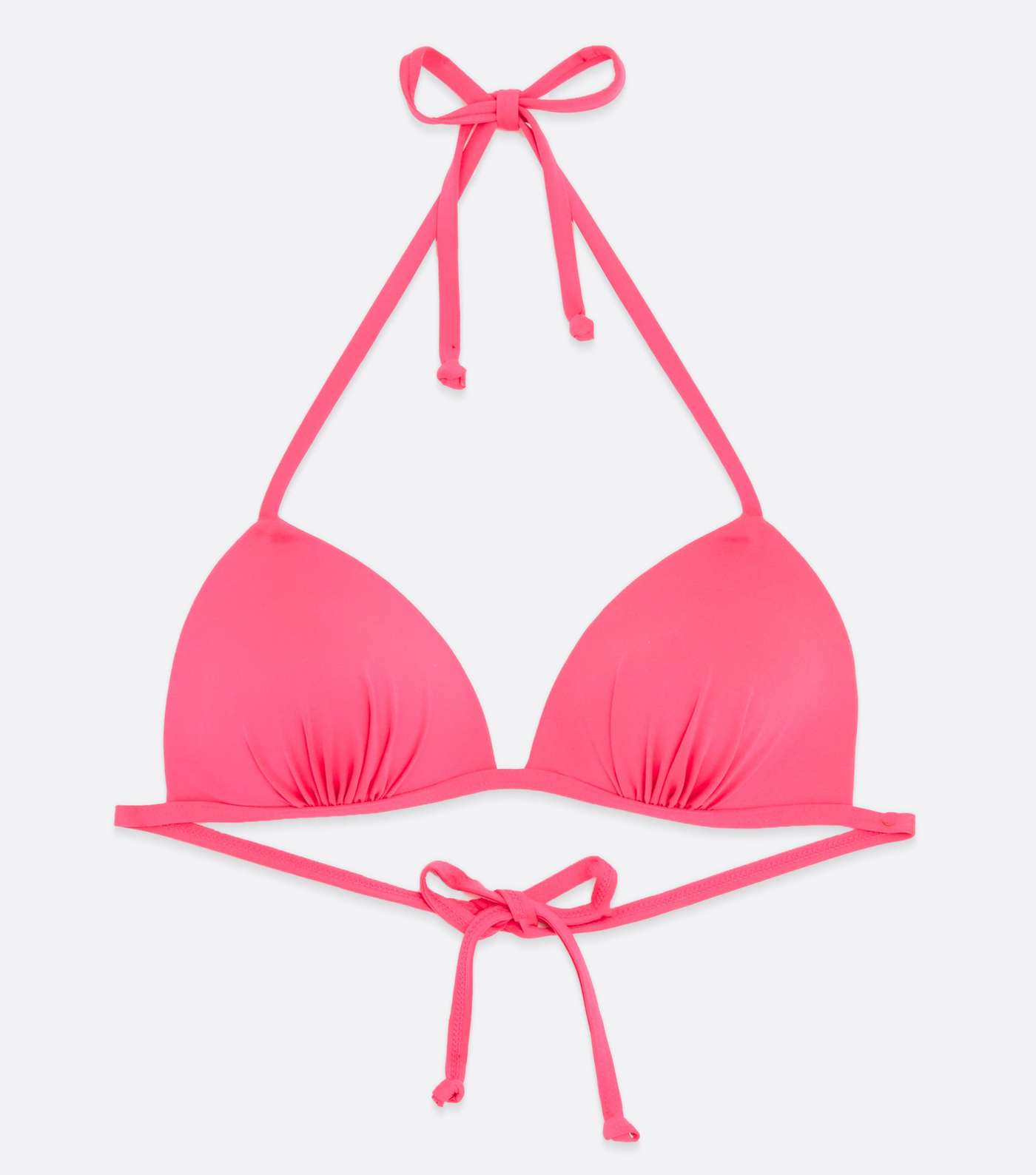 Bright Pink Triangle Bikini Top Image 5